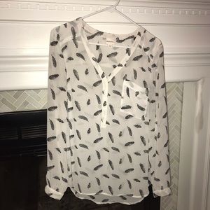 Sheer Feather Blouse